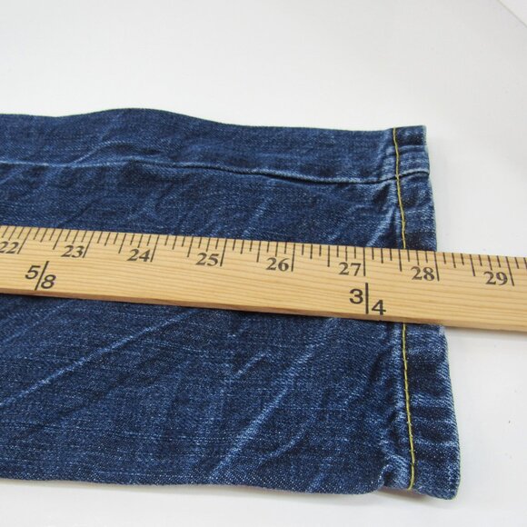 Levi Red Tab 502 Regular Women's Taper Mid Rise Distressed Jeans Size 12 - Picture 7 of 10